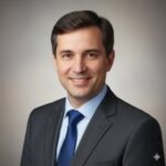 Уверенный в себе специалист Мафис Финанс, предлагающий займы на образование для студентов.